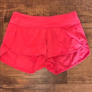 Pink LuluLemon Speed Shorts!